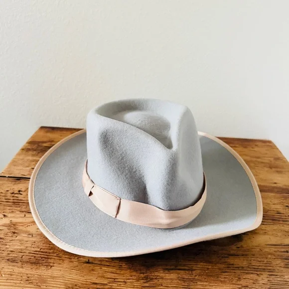 GIGI PIP Taupe Fedora Hat GIGI PIP Ginger Gambler Taupe Australian Wool Hat- Size 61  main image 3